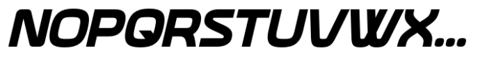 Neoverse Sans Bold Oblique Font UPPERCASE