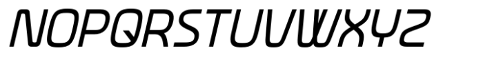 Neoverse Sans Condensed Oblique Font UPPERCASE