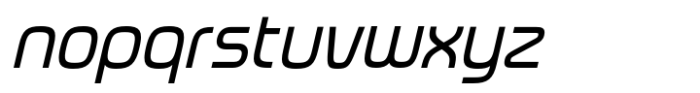 Neoverse Sans Condensed Oblique Font LOWERCASE