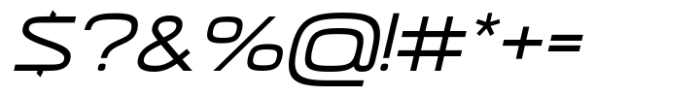 Neoverse Sans Expanded Oblique Font OTHER CHARS