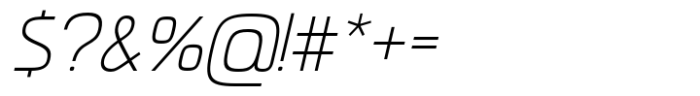 Neoverse Sans Light Condensed Oblique Font OTHER CHARS