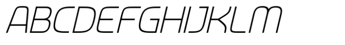 Neoverse Sans Light Condensed Oblique Font UPPERCASE