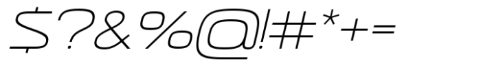 Neoverse Sans Light Expanded Oblique Font OTHER CHARS