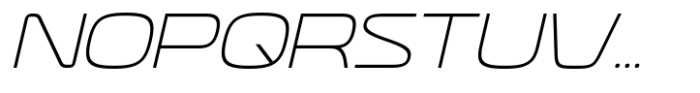Neoverse Sans Light Expanded Oblique Font UPPERCASE