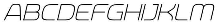 Neoverse Sans Light Oblique Font UPPERCASE