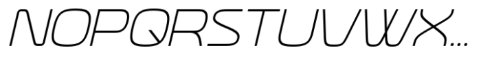 Neoverse Sans Light Oblique Font UPPERCASE