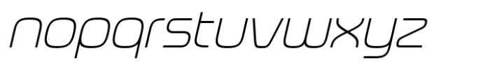 Neoverse Sans Light Oblique Font LOWERCASE