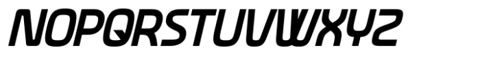 Neoverse Sans Medium Condensed Oblique Font UPPERCASE