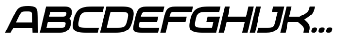 Neoverse Sans Semi Bold Expanded Oblique Font UPPERCASE
