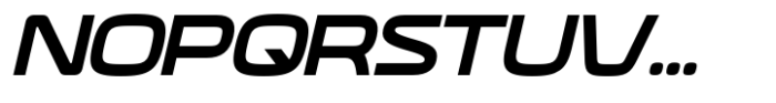 Neoverse Sans Semi Bold Expanded Oblique Font UPPERCASE