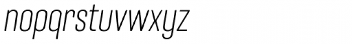 Nephrite Light Italic Font LOWERCASE