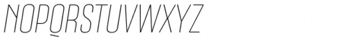 Nephrite Thin Italic Font UPPERCASE