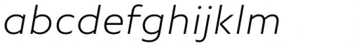 Neptune Extralight Italic Font LOWERCASE