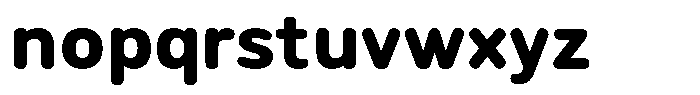 Neral Soft Extra Bold Font LOWERCASE