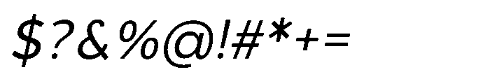 Nerall Italic Font OTHER CHARS