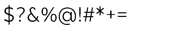 Nerall Light Font OTHER CHARS