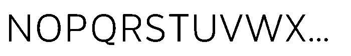 Nerall Light Font UPPERCASE