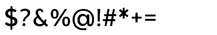 Nerall Medium Font OTHER CHARS