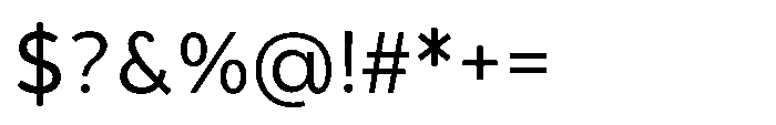 Nerall Regular Font OTHER CHARS