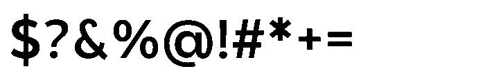 Nerall Semi Bold Font OTHER CHARS