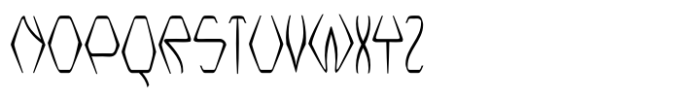 Nerdish Hex Regular Font UPPERCASE