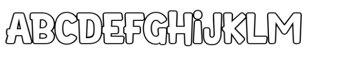 Nerillkid Outline Font UPPERCASE
