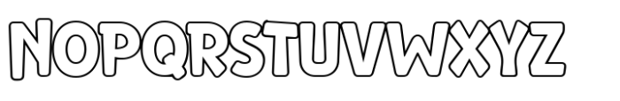 Nerillkid Outline Font UPPERCASE
