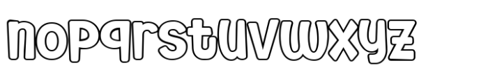 Nerillkid Outline Font LOWERCASE