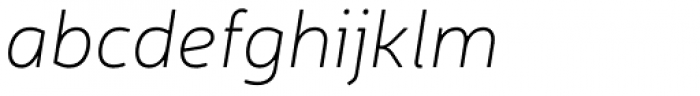 Neris Thin Italic Font LOWERCASE