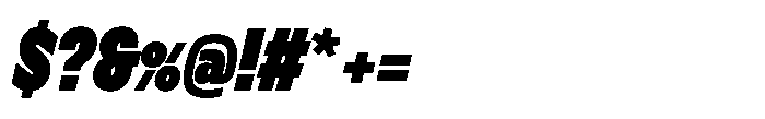 Nerissimo Black Italic Font OTHER CHARS