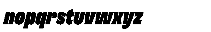 Nerissimo Black Italic Font LOWERCASE