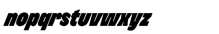 Nerissimo Black Super Italic Font LOWERCASE