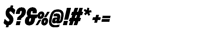 Nerissimo Bold Italic Font OTHER CHARS