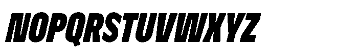 Nerissimo Bold Italic Font UPPERCASE