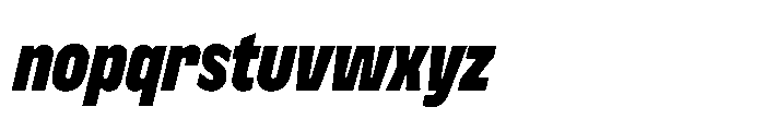 Nerissimo Bold Italic Font LOWERCASE