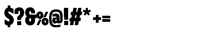 Nerissimo Bold Font OTHER CHARS