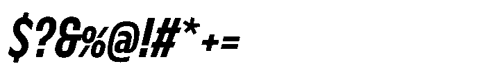 Nerissimo Demi Bold Italic Font OTHER CHARS