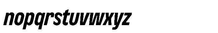 Nerissimo Demi Bold Italic Font LOWERCASE