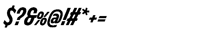 Nerissimo Demi Bold Super Italic Font OTHER CHARS
