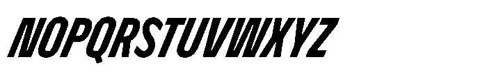 Nerissimo Demi Bold Super Italic Font UPPERCASE