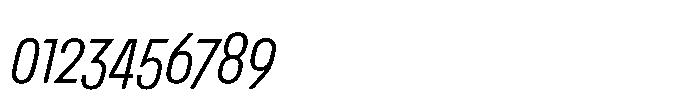 Nerissimo Light Italic Font OTHER CHARS