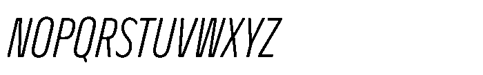 Nerissimo Light Italic Font UPPERCASE