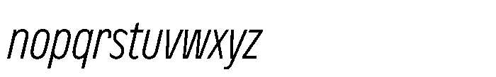 Nerissimo Light Italic Font LOWERCASE