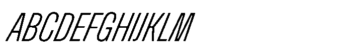 Nerissimo Light Super Italic Font UPPERCASE