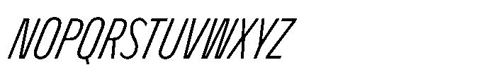 Nerissimo Light Super Italic Font UPPERCASE