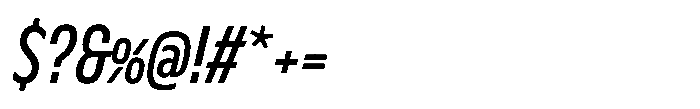 Nerissimo Regular Italic Font OTHER CHARS