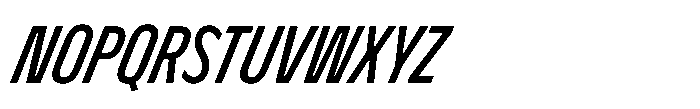 Nerissimo Regular Super Italic Font UPPERCASE
