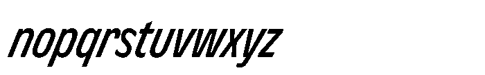 Nerissimo Regular Super Italic Font LOWERCASE