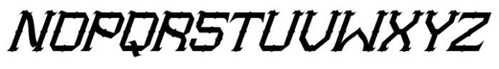 Nerog Gothic Italic Font LOWERCASE