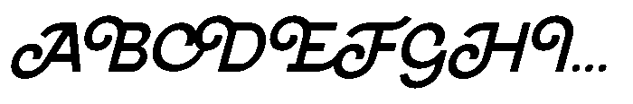 Nerva Archane Script Font UPPERCASE